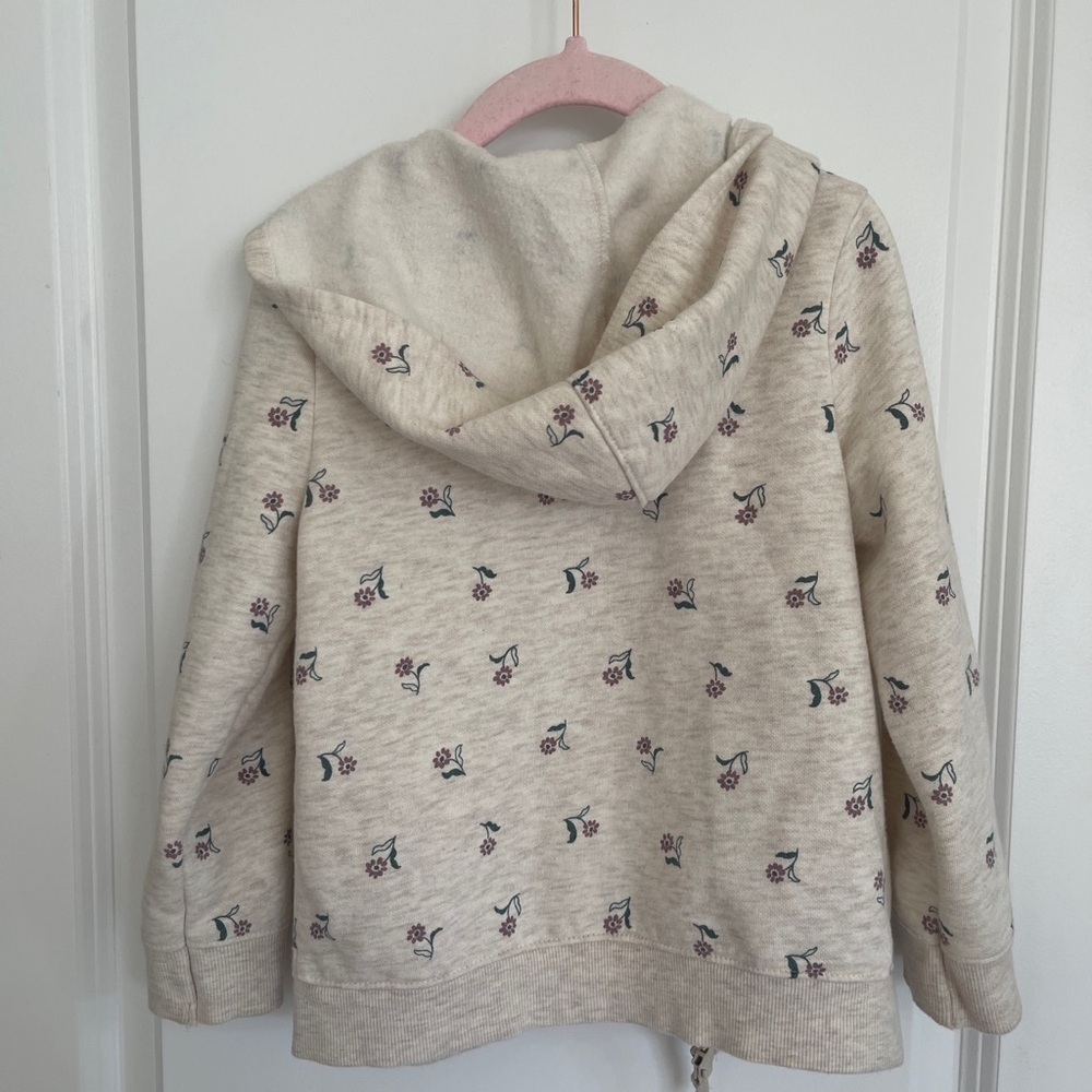 Cat & Jack Beige Floral Kids Hoodie - Picture 3 of 3